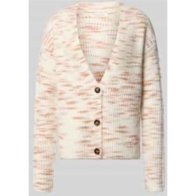 Regular fit gebreid jack met alpaca-gehalte