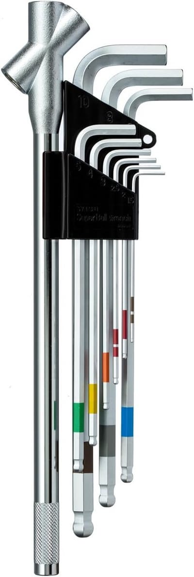 Set Universele Kogelkop Inbussleutels met Power Grip Handvat