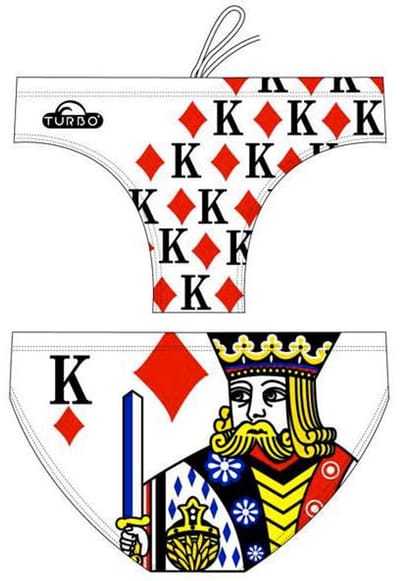 Turbo King Of Hearts Zwemslip Veelkleurig 3XL Man