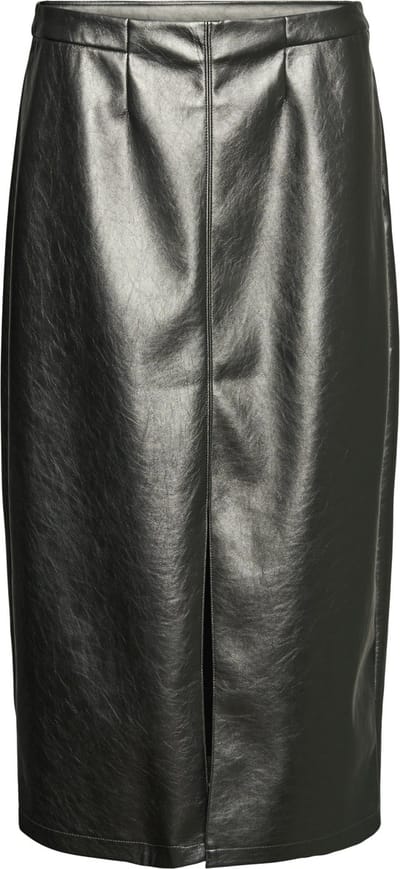 VERO MODA - VMCAMILLA COATED MIDI SKIRT - Dames - Rokken
