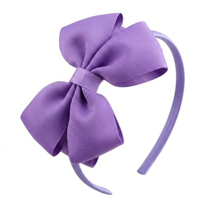 Paars haarband dames met grote strik – elegante satijn look haar accessoire – klassiek haarband met strik voor feest, school of dagelijks gebruik
