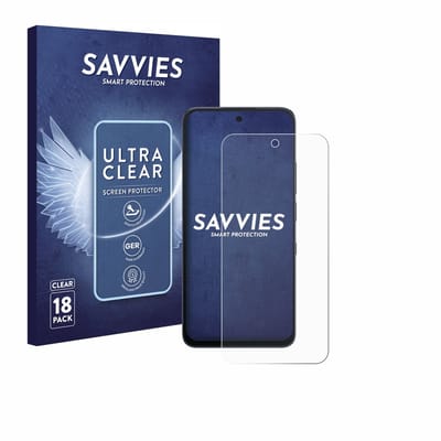 Savvies - Screenprotector voor TCL NxtPaper 70 Pro - Folie Beschermfolie transparant 18 Stuks