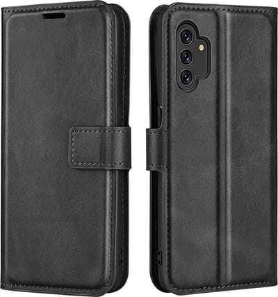 Coverup Hoesje - Geschikt voor Samsung Galaxy A13 4G Hoesje - Coverup Deluxe Book Case - Zwart