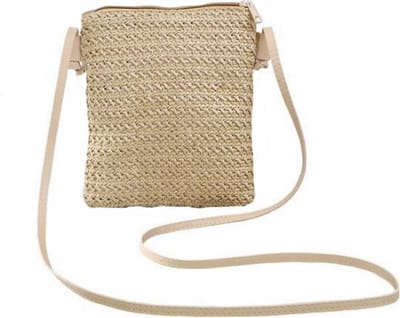 Rotan Tasje - Stro/Riet Naturel | Telefoon Tas / Crossbody Tas | Fashion Favorite