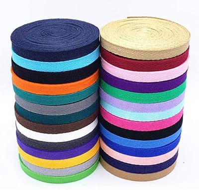 Seam Tape Twill Bias Tape 10mm, 140m in 28 Kleuren, Ideaal voor Naaiprojecten en Creatieve Klussen