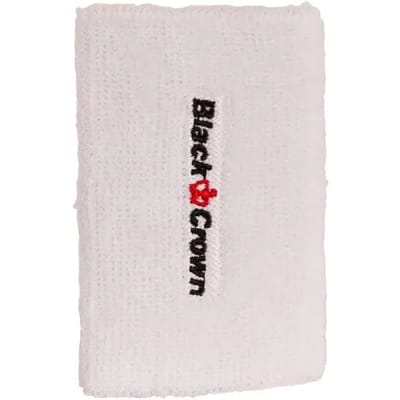 Pak 2 zwarte kroon lange polsbandjes Blanco ÚNICA