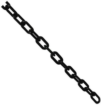 Decoratieve kunststof ketting 5m x 6mm zwart voor tuin en veiligheidsdoeleinden