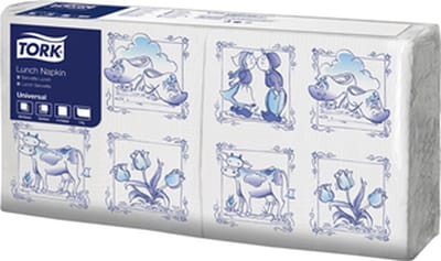 Tork - Lunchservet - Delftsblauw - 33 cm  - 400 stuks