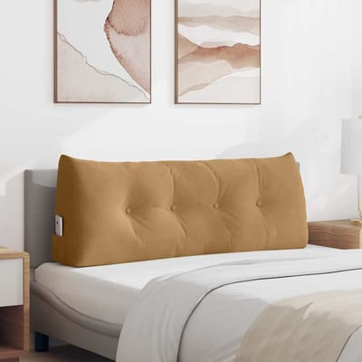 vidaXL - Rugkussen - Bruin - 120 - x - 24 - x - 50 - cm - Fluweel