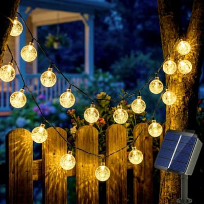 CRLYN® Tuinverlichting Buiten Lichtsnoeren - Terrasverlichting - Buitenverlichting Sfeer - Zwart