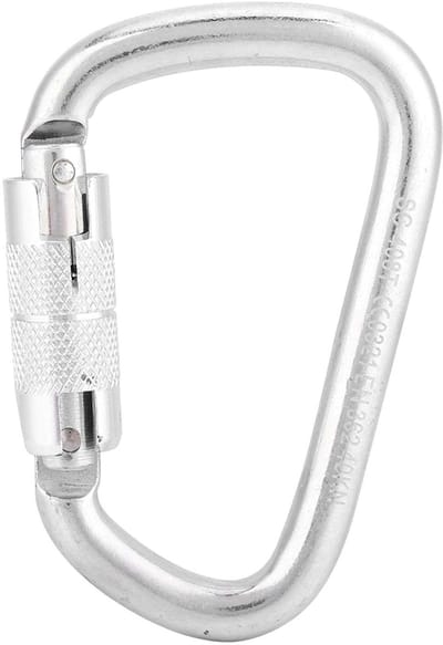 Shopcentral - Klimcarabiner - D-ring clip - Veilig en stevig - Groot formaat - Outdoor accessoire - Ideaal voor reizen en klimmen