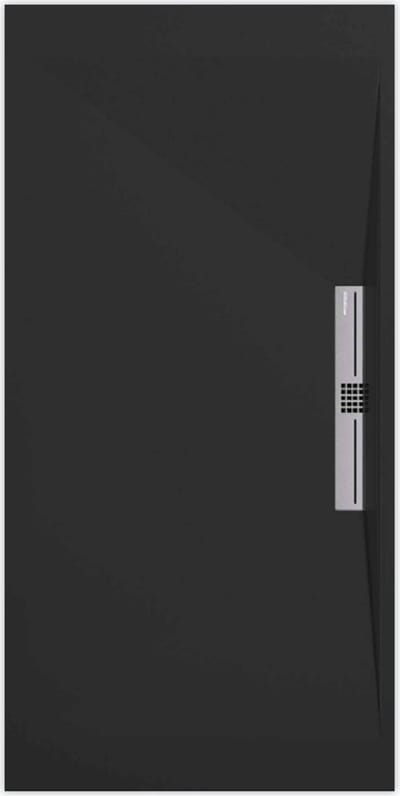 Sanifun douchebak Stone Side Black Smooth 1300 x 800 S