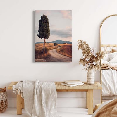 Canvas print DD123122 Cypress Road A.S. Création 0,7 x 0,7 m Bruin Kantoor Hal/Gang Keuken Slaapkamer Woonkamer