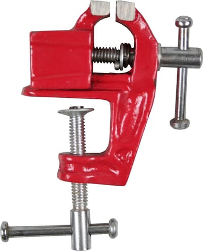Benson Compacte mini-bankschroef - klemmend - 25 mm - rood