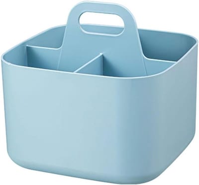 Opbergmand met Handvat - Hulpmiddel Organisatie - Ruimte Ordenen - Stapelbaar en Flexibel - 16.5 x 16.5 x 10.5 cm