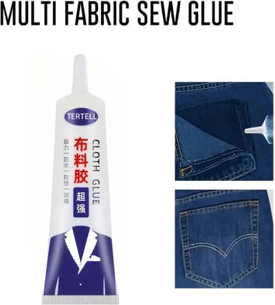 Textiellijm - Stof Lijm - Denim Lijm - Flexibele Reparatie Oplossing - Waterdicht! - 60 ML