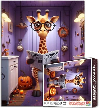 Legpuzzel 1000 stukjes - Volwassen puzzel Familiegames - Ontspanning thuis - Gerecycled puzzelbord - 50 x 70 cm - Dier Ha-04