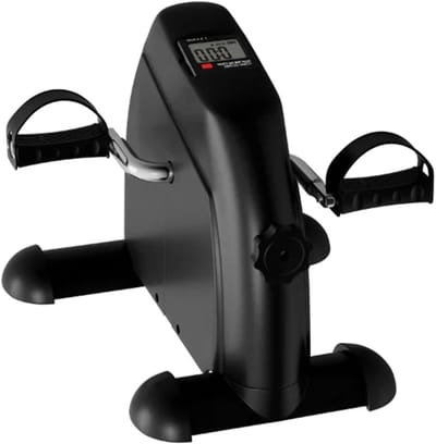 Mini Hometrainer - Beenmachine Pedaal - Revalidatie Fitness - Instelbare Weerstand - 40 x 34 x 30 cm - Zwart
