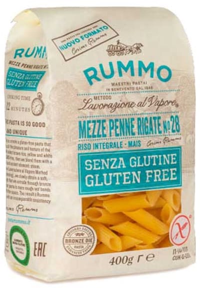 Mezze Penne Rigate nr 28 GLUTENVRIJ 400g | RUMMO