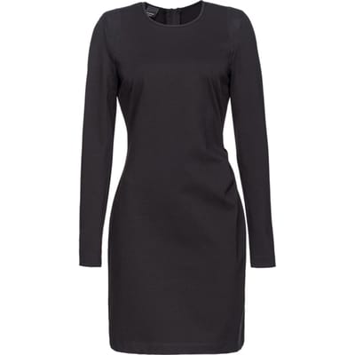 PINKO Allevatore Abito Punto Roma + Tela Busto Black Größe: 38 | Minikleider Outlet | Damen | Schwarz