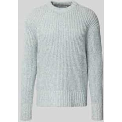 Relaxed fit wollen pullover met extra brede schouders, model 'CHICAGO'