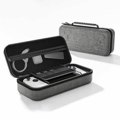 Dailygoods- Draagtas Professioneel Ontwerp - EVA Materiaal - Draagtas voor ROG Ally - Interne Gaaszak - Duurzaam - Schokbestendig - Gamecase