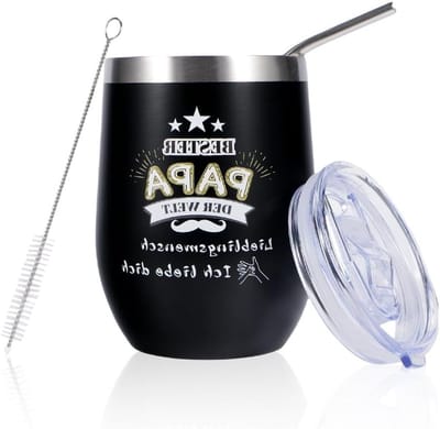 Unieke Cadeau Mokken voor Vader, Perfecte Vaderdag, Verjaardag en Kerst Geschenken, 350ml, Zwart