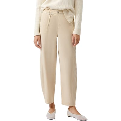 s.Oliver Pants Beige Maat: 46 | Wijde Broeken Outlet | Dames | Beige