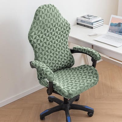 E-sports Stoelhoes Nieuw Elastisch Simpel E-sports Stoelhoes Kantoor Computerstoel Draaistoelhoes Stofdicht 40CM gray