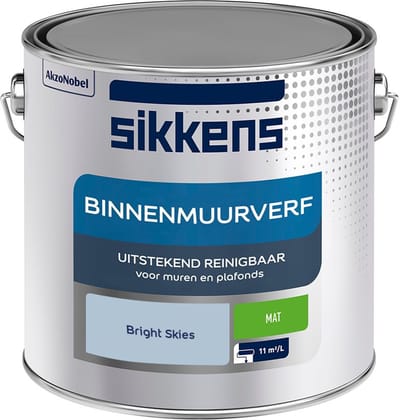 Sikkens - Binnenmuurverf Mat - Bright Skies - Mengverf - 2,5 L