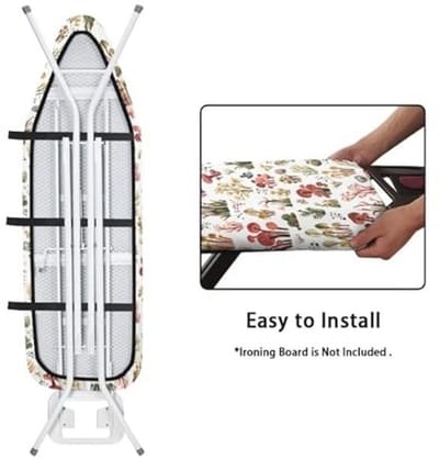 Verschillende Paddestoel Strijkplank Covers - Duurzaam, Wasbaar met Haak en Lus Sluiting