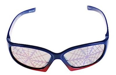 Marvel Kinderzonnebril Junior 15 X 4 Cm Polycarbonaat Blauw/rood