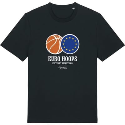 Kickz Duitsland Euro Hoops Tour 2025 T-shirt T-shirt Zwart