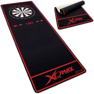 XQ Max Carpet Dartmat Black Red 237x80