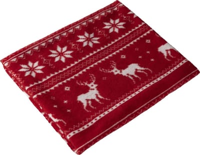 Fleece Deken - Rendieren en Sterren - Fleece plaid - Kerstdeken - Kerstplaid - Dekentje  - 150 x 120