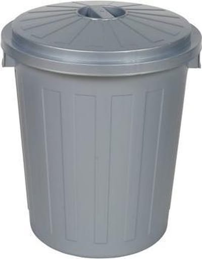 Afvalbak Rond M/d Supermax Bin 50x55 - 50 L Grijs Ok Keeeper 10214