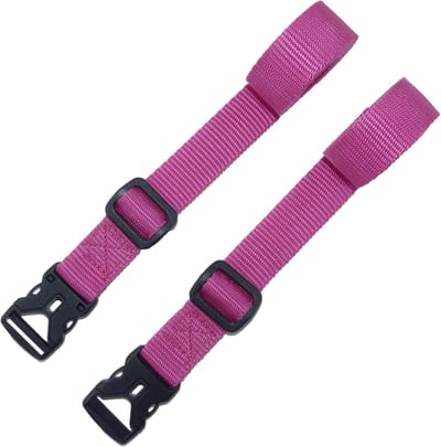 2x Spanband met Snelsluiting en Gesp - 150 cm Roze - Bagageriem voor Kamperen en Vastzetten