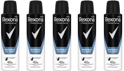Rexona Men Deodorant / Anti-Perspirant - Invisible Ice Fresh - Voordeelverpakking 5 x 150 ml
