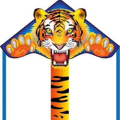 Kindervlieger HQ Simple Flyer 85 Tiger 102133 Oranje 85 x 42 cm + 150 cm vlieger staart
