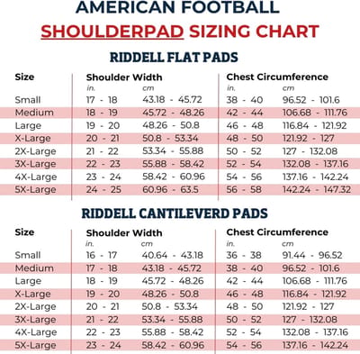 Riddell American Football Shoulder Pads Schouderbescherming | Maat XL (Jeugd) All-Purpose