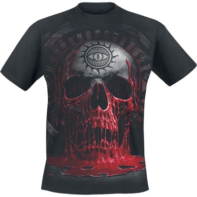 Spiral - Gothic T-shirt - Bleeding Souls - S tot M - voor Mannen - zwart