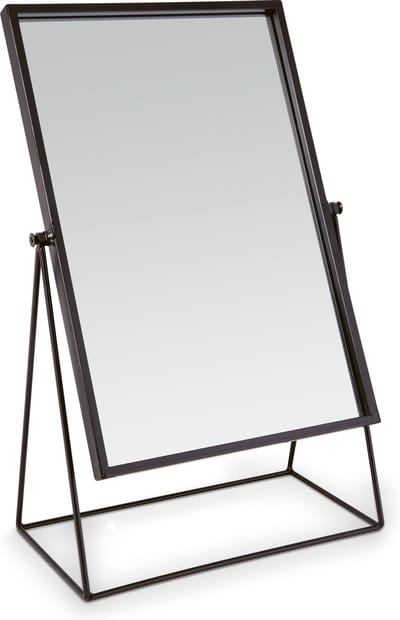 vtwonen - Basic - Spiegel - Zwart - Metaal - 26,5x14x43cm