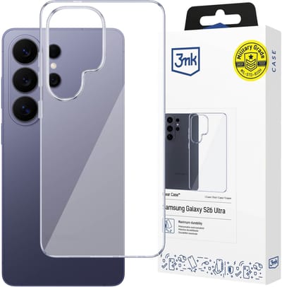 Doorzichtig hoesje voor Samsung Galaxy S26 Ultra, stevige behuizing, bescherming voor camera - 3mk Clear Case