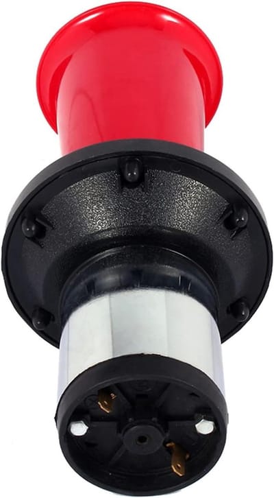 Dailygoods - Vintage oldtimer-claxon - 110dB sirene - krachtige prestaties - rood - eenvoudig te monteren - geschikt voor 12V voertuigen