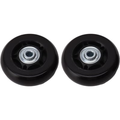 2 stuks Koffer Vervangende Wielen Stille Rubberen Zwenkwielen Lagers Reparatiekits 80x24mm   3.1x0.9in 80x24mm / 3.1x0.9in
