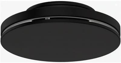 Econox Plafondrooster staal met ronde uitblaas â€“ 125 mm â€“ RAL 9005