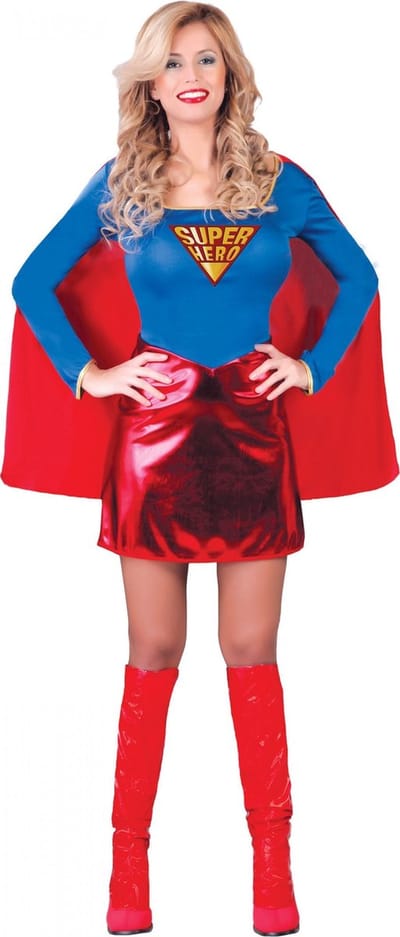 Fiestas Guirca - Women Superhero M (38-40) - Carnavalskleding - Carnaval - carnavalskleding 2027 - Carnaval kostuum