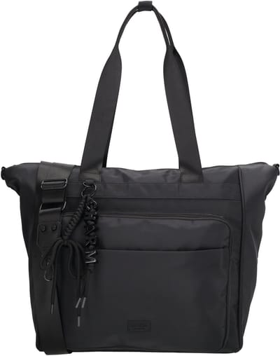 Charm London Seoul Laptoptas - 15.6 Inch - Werktas - Schoudertas - Nylon - Laptopvak - Reistas - Lichtgewicht - Schooltas - Zwart