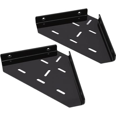 Douchehoekrek Driehoekig Mat Zwart Afwerking Acryl Wandmontage Hoek Zwevend Rek voor Badkamer Keuken