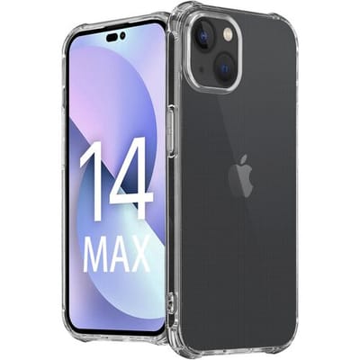 ShieldCase telefoonhoesje geschikt voor Apple iPhone 14 Plus Anti-Yellowing TPU shock case - transparant - Siliconen hoesje - Shockproof case hoesje - Backcover case - Anti verkleuring